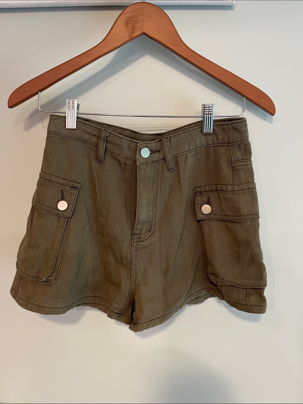Cider Olive Green Cargo Women's Shorts Size Small